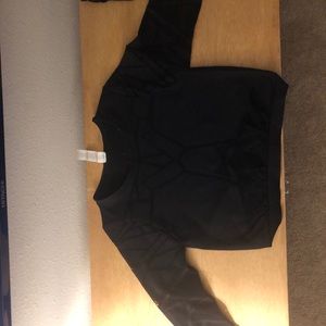 Fabletics Black, Long sleeve, sports bra crop